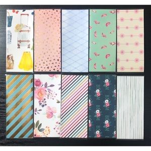 10 laminated cash envelopes